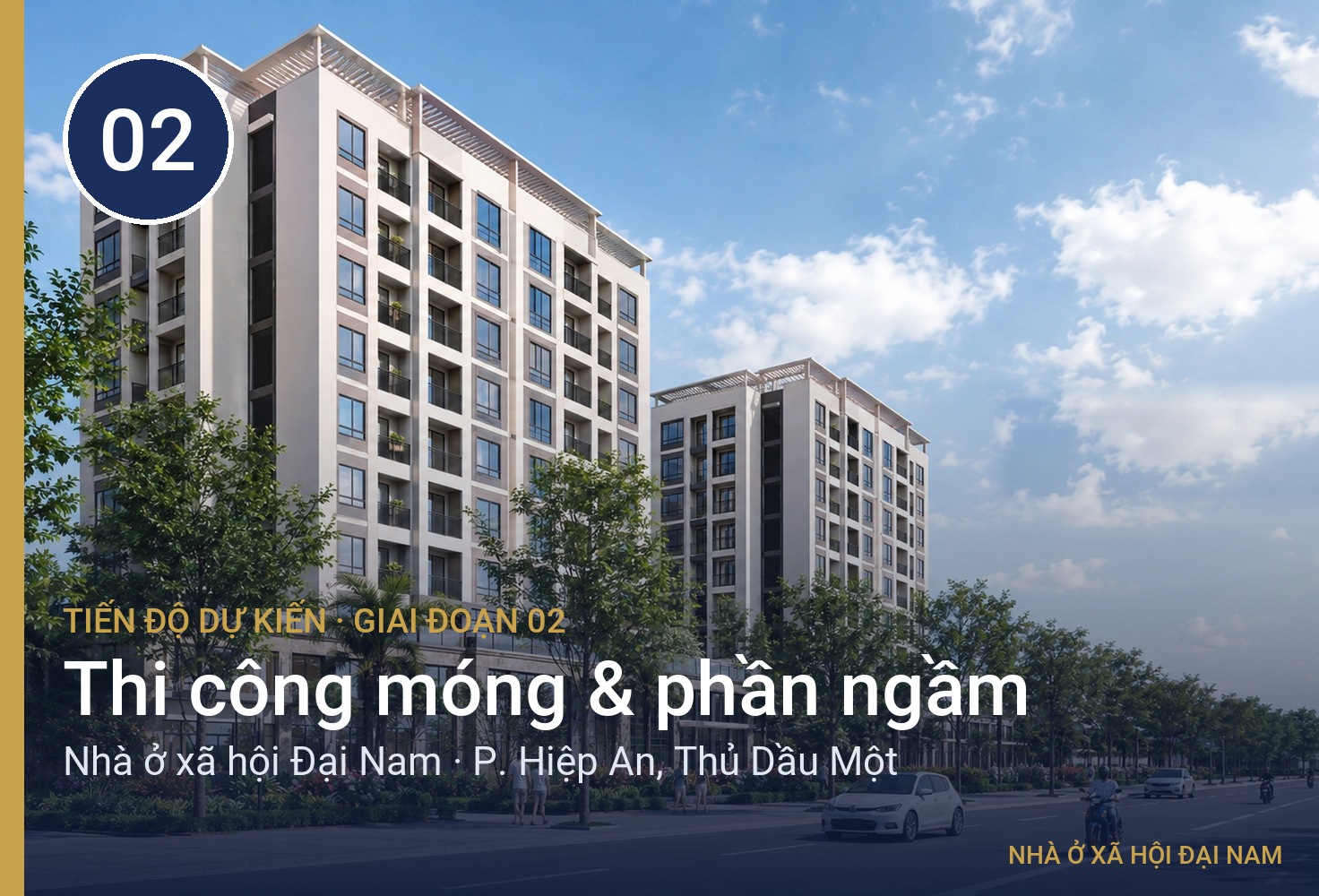 Giai đoạn 02 – Thi công móng & phần ngầm
